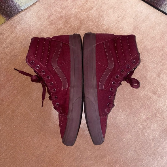 Vans Sk8-Hi Skate Shoes Burgundy - Picture 5 of 10